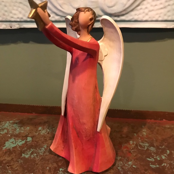Other - Decorative Angel Holding Star 8 1/2 Inches High
